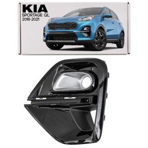 KIA SPORTAGE IV QL 2018-2021 PO FACELIFTINGU RAMKA LAMPY PRZECIWMGIELNEJ KRATKA ZDERZAKA PRZEDNIA LEWA 86521F1510