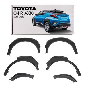 TOYOTA C-HR AX10 2016-2023 POSZERZENIA BŁOTNIKÓW ABS