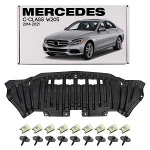 MERCEDES C-CLASS W205 2014-2021 4MATIC OSŁONA PRZEDNIEGO ZDERZAKA Z KOMPLETEM ŚRUB A2055200700