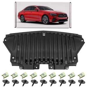 MERCEDES E-CLASS W213 2016-2020 4MATIC PRZED FACELIFTINGIEM OSŁONA PRZEDNIEGO ZDERZAKA Z KOMPLETEM ŚRUB A2135200100