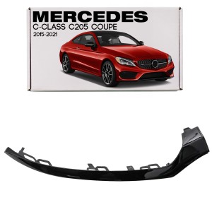 MERCEDES C-CLASS C205 2015-2021 LISTWA PRZEDNIEGO ZDERZAKA PRAWA CZARNA A2058852600