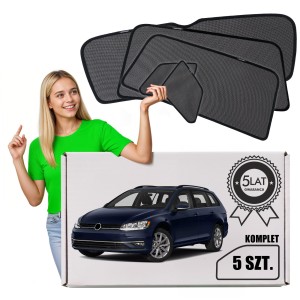 VOLKSWAGEN GOLF 7 VII 5G 2012-2020 KOMBI ZASŁONKI PRZECIWSŁONECZNE
