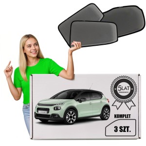 CITROEN C3 III SX/SY 2016-2024 ZASŁONKI PRZECIWSŁONECZNE