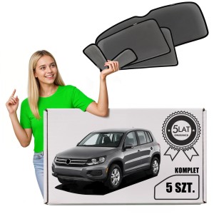VW TIGUAN I 5N 2007-2018 ZASŁONKI PRZECIWSŁONECZNE
