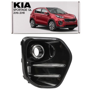 KIA SPORTAGE IV QL 2016-2018 PRZED LIFTINGIEM RAMKA LAMPY PRZECIWMGIELNEJ KRATKA ZDERZAKA PRZEDNIA PRAWA 86522F1100