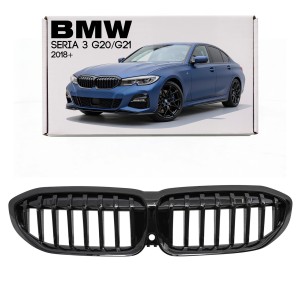 BMW SERIA 3 G20 G21 2018+  GRILL NERKI M PAKIET ATRAPA Z KAMERĄ 51138072086