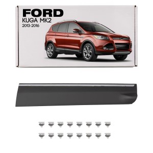 FORD KUGA MK2 II 2013-2016 PRZED FACELIFTINGIEM DOLNA PRZEDNIA LISTWA DRZWI Z CHROMOWANĄ WSTAWKĄ PRAWA DV45S20306A