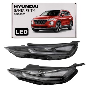 HYUNDAI SANTA FE IV TM 2018-2020 PRZED LIFTINGIEM LAMPA DO JAZDY DZIENNEJ DRL LED LEWA 92207S1000