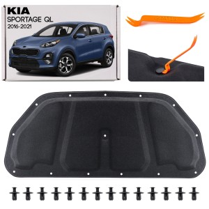 KIA SPORTAGE IV QL 2016-2021 WYGŁUSZENIE MASKI KOMPLET ZE SPINKAMI 81125F1000