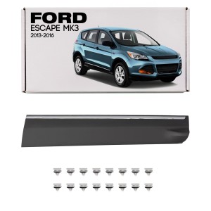 FORD ESCAPE MK3 III 2013-2016 PRZED FACELIFTINGIEM DOLNA PRZEDNIA LISTWA DRZWI Z CHROMOWANĄ WSTAWKĄ PRAWA DV45S20306A