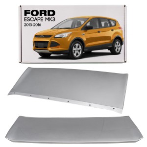 FORD ESCAPE MK3 III 2013-2016 PRZED FACELIFTINGIEM DOKŁADKA PRZEDNIEGO ZDERZAKA SREBRNA CV4417F771AB