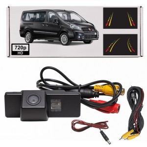 FIAT SCUDO II 2006-2016 KAMERA COFANIA FULL HD DYNAMICZNE LINIE ZINTEGROWANA Z LAMPĄ
