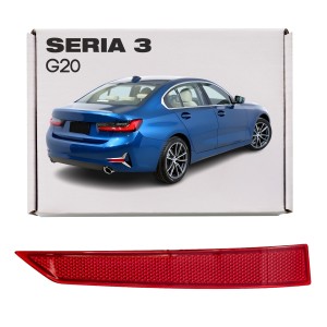 BMW SERIA 3 G20 2018+ ODBLASK LAMPA TYLNEGO ZDERZAKA PRAWA 63147420448