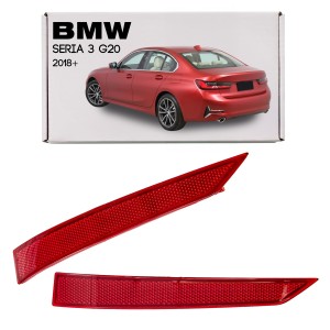 BMW SERIA 3 G20 2018+ ODBLASK LAMPA TYLNEGO ZDERZAKA LEWA 63147420447