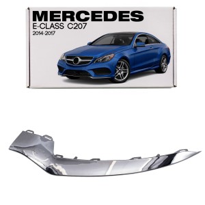 MERCEDES E-CLASS C207 COUPE 2014-2017 PO FACELIFTINGU CHROMOWANA LISTWA PRZEDNIEGO ZDERZAKA LEWA A2078850774