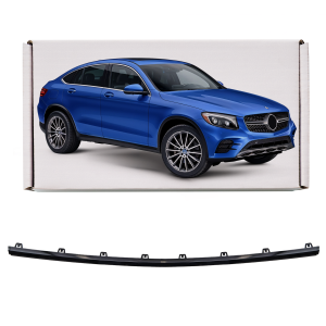 MERCEDES GLC X253 C253 2015-2019 PRZED FACELIFTINGIEM CZARNA LISTWA PRZEDNIEGO ZDERZAKA ŚRODKOWA A2538854500
