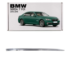 BMW SERIA 7 F01 2013-2015 PO FACELIFTINGU CHROMOWANA LISTWA PRZEDNIEGO ZDERZAKA PRAWA 51117295272