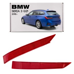 BMW SERIA 3 G21 2018+ ODBLASK LAMPA TYLNEGO ZDERZAKA LEWA 63147420447