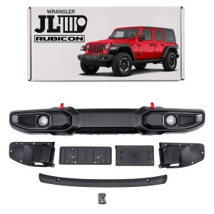 JEEP WRANGLER JL 2018+ ZDERZAK PRZEDNI PLASTIKOWY RUBICON BEZ PDC 6BU44RXFAB