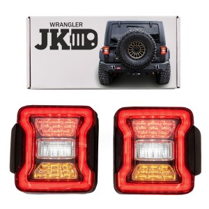 JEEP WRANGLER JK 2007-2018 WERSJA EUROPEJSKA LAMPY TYLNE LED STYLIZUJĄCE NA JL