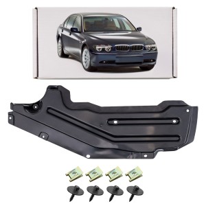 BMW SERIA 7 E65 E66 2001-2008 OSŁONA PODWOZIA LEWA Z KOMPLETEM ŚRUB 51717128708