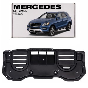 MERCEDES ML W166 2011-2015 OSŁONA PODWOZIA SKRZYNI BIEGÓW Z KOMPLETEM ŚRUB A1665200323