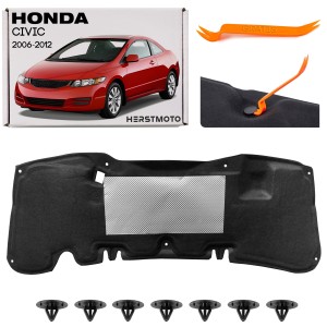 HONDA CIVIC VIII 2006-2012 WYGŁUSZENIE MASKI Z KOMPLETEM SPINEK 74141SNAA00