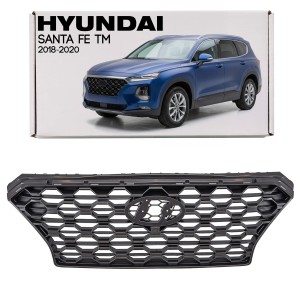 HYUNDAI SANTA FE IV TM 2018-2020 PRZED FACELIFTINGIEM GRILL PRZEDNI ATRAPA CHŁODNICY  BEZ KAMERY 86350S1610