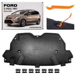 FORD S-MAX MK1 I 2006-2014 WYGŁUSZENIE MASKI KOMPLET ZE SPINKAMI AM21U16746AA