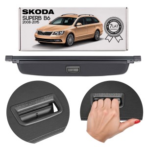 SKODA SUPERB II B6 2008-2015 KOMBI ROLETA BAGAŻNIKA CZARNA 3T9867871E