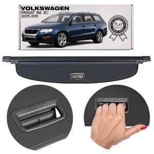 VOLKSWAGEN PASSAT B6 3C 2005-2010 VARIANT (KOMBI) ROLETA BAGAŻNIKA CZARNA 3C9867871H