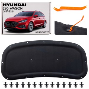 HYUNDAI I30 III KOMBI 2017-2024 WYGŁUSZENIE MASKI Z KOMPLETEM SPINEK 81125G4000