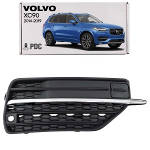 VOLVO XC90 II 2014-2019 PRZED FACELIFTINGIEM KRATKA PRZEDNIEGO ZDERZAKA Z PDC PRAWA 31383045