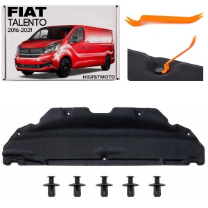 FIAT TALENTO 2016-2021 WYGŁUSZENIE MASKI Z KOMPLETEM SPINEK 658402174R 93868423