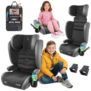 SALVATORE FOTELIK SAMOCHODOWY EKOSKÓRA PODSTAWKA 2w1 I SIZE 100-150 CM R129 ISOFIX