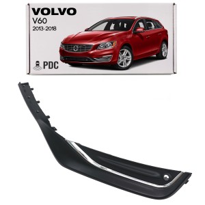 VOLVO V60 I 2013-2018 PO FACELIFTINGU KRATKA PRZEDNIEGO ZDERZAKA Z PDC LEWA 31353654
