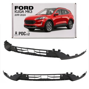 FORD KUGA MK3 III 2019-2024 PRZED FACELIFTINGIEM DOLNA KRATKA PRZEDNIEGO ZDERZAKA Z PDC LJ6Z17D957C