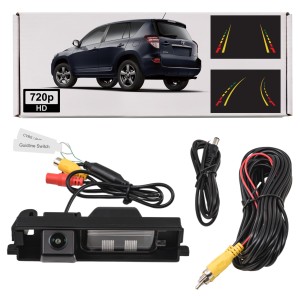 TOYOTA RAV4 III XA30 2005-2012 KAMERA COFANIA FULL HD DYNAMICZNE LINIE ZINTEGROWANA Z LAMPĄ TABLICY
