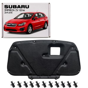 SUBARU IMPREZA IV GJ 2011-2016 HATCHBACK WYGŁUSZENIE MASKI Z KOMPLETEM SPINEK 90815FJ012