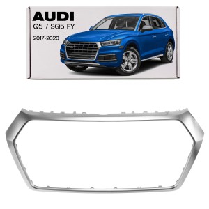 AUDI Q5 / SQ5 FY 2017-2020 PRZED FACELIFTINGIEM SATYNOWA RAMKA GRILLA 80A853651C