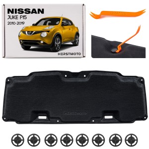 NISSAN JUKE I F15 2010-2019 WYGŁUSZENIE MASKI ZE SPINKAMI 658401KK0B