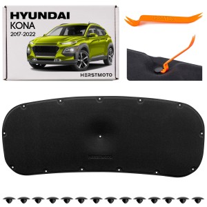 HYUNDAI KONA I 2017-2022 WYGŁUSZENIE MASKI Z KOMPLETEM SPINEK 81125J9000
