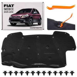 FIAT SEDICI 2005-2014 WYGŁUSZENIE MASKI Z KOMPLETEM SPINEK 7244079J12