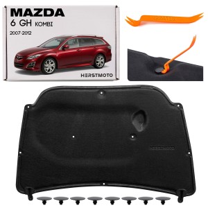 MAZDA 6 II GH KOMBI 2007-2012 WYGŁUSZENIE MASKI Z KOMPLETEM SPINEK GS1D56681A