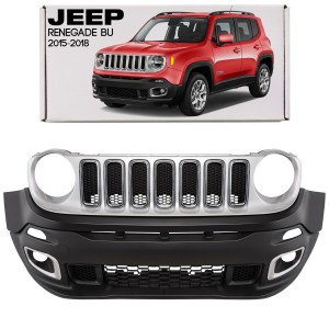 JEEP RENEGADE I BU 2015-2018 PRZED FACELIFTINGIEM KOMPLETNY ZDERZAK PRZEDNI Z CHROMOWANYM GRILLEM 5XB40LXHAA