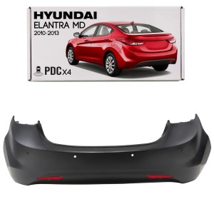 HYUNDAI ELANTRA V MD 2010-2013 PRZED FACELIFTINGIEM KOMPLETNY ZDERZAK TYLNY Z PDC 866103X710