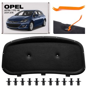 OPEL ASTRA J P10 HATCHBACK 2009-2015 WYGŁUSZENIE MASKI Z KOMPLETEM SPINEK 13272647