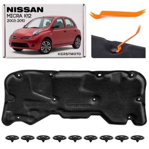 NISSAN MICRA III K12 2003-2010 WYGŁUSZENIE MASKI Z KOMPLETEM SPINEK 65840-AX610