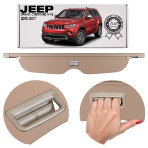 JEEP GRAND CHEROKEE IV WK2 2010-2017 PRZED DRUGIM FACELIFTINGIEM ROLETA BAGAŻNIKA BEŻOWA 6FW02HL1AC