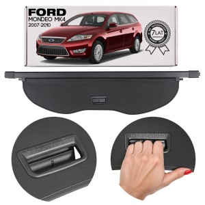 FORD MONDEO MK4 IV 2007-2010 KOMBI PRZED FACELIFTINGIEM ROLETA BAGAŻNIKA CZARNA 7S71-N55066-AG